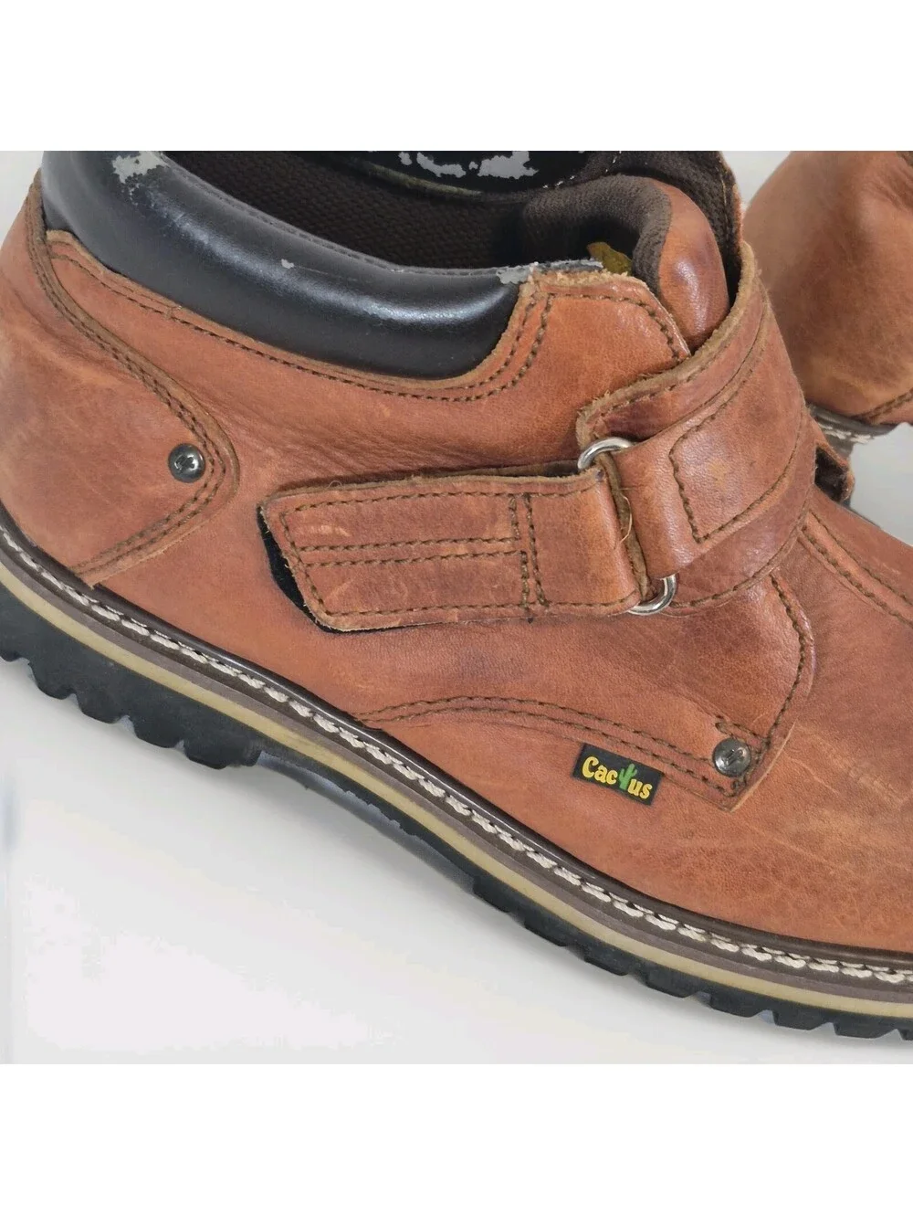 Cactus C3514 Mens 10.5M Brown Work Boots Oil Resistant- Not Steel Toe